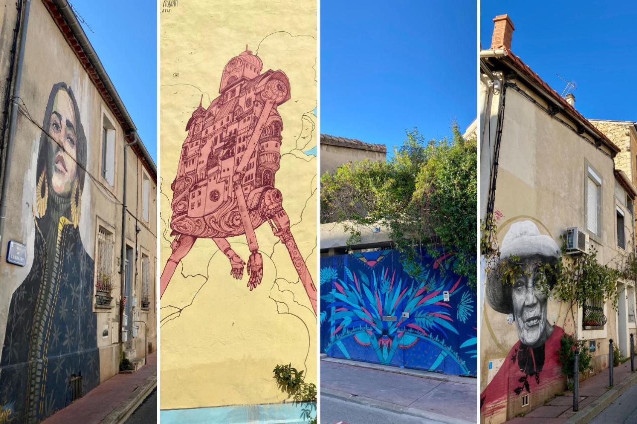 Nouveau - Jungle Montpeul - Clim - Wifi Fibre - Netflix - 5' Du Centre Et Gare - Parking - Loggia - 15' Des Plages Montpellier Luaran gambar