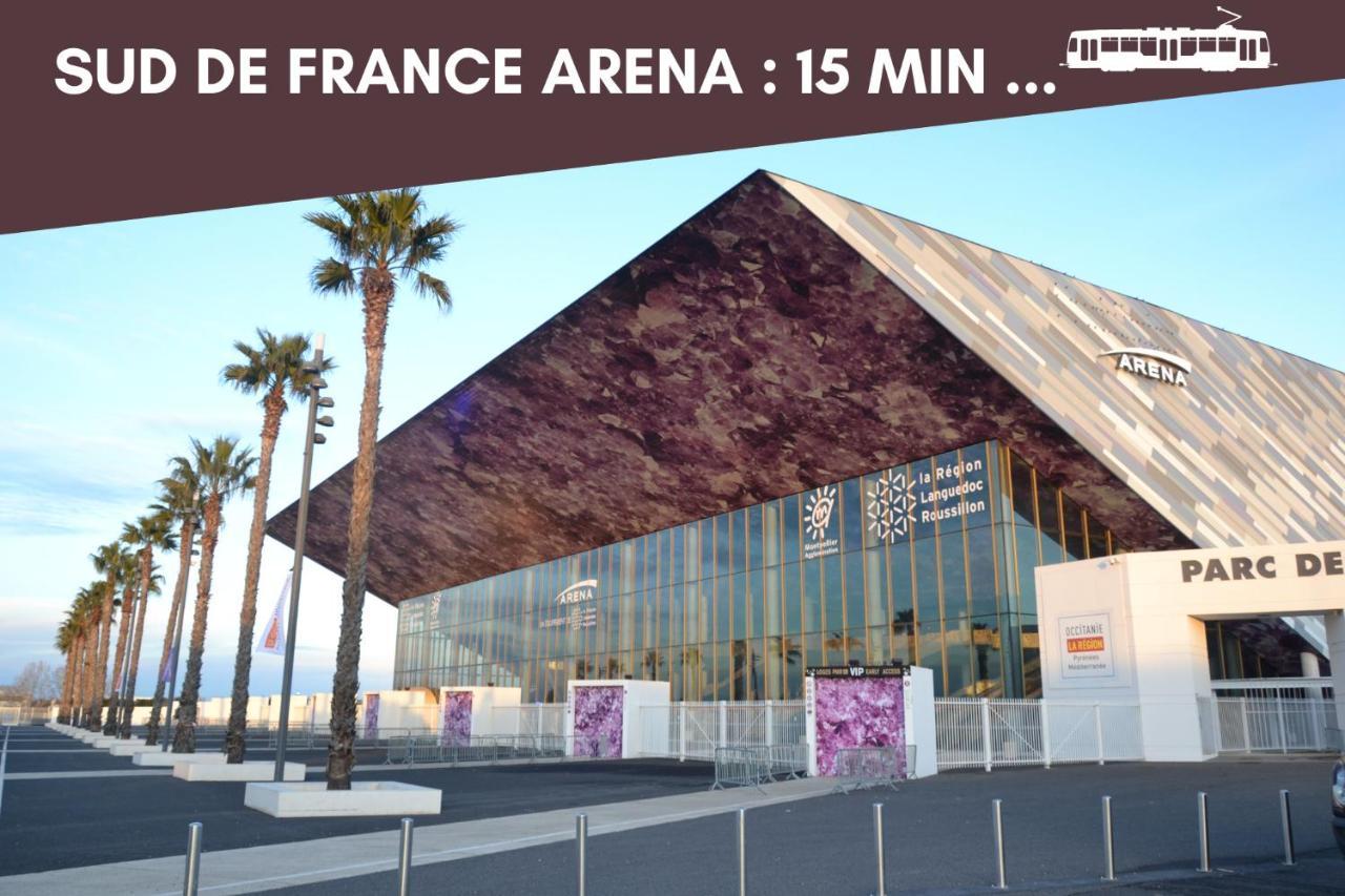 Nouveau - Jungle Montpeul - Clim - Wifi Fibre - Netflix - 5' Du Centre Et Gare - Parking - Loggia - 15' Des Plages Montpellier Luaran gambar