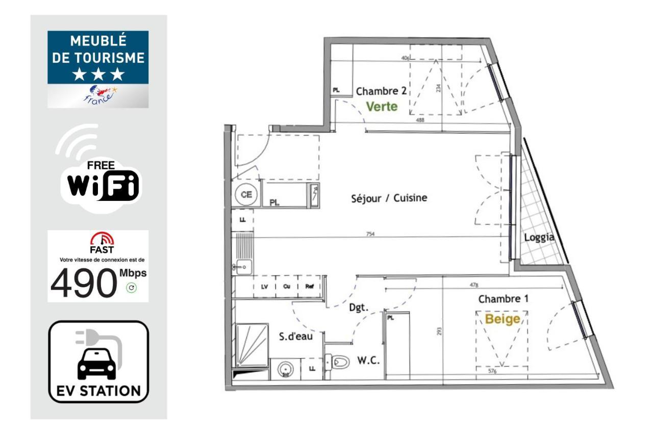Nouveau - Jungle Montpeul - Clim - Wifi Fibre - Netflix - 5' Du Centre Et Gare - Parking - Loggia - 15' Des Plages Montpellier Luaran gambar