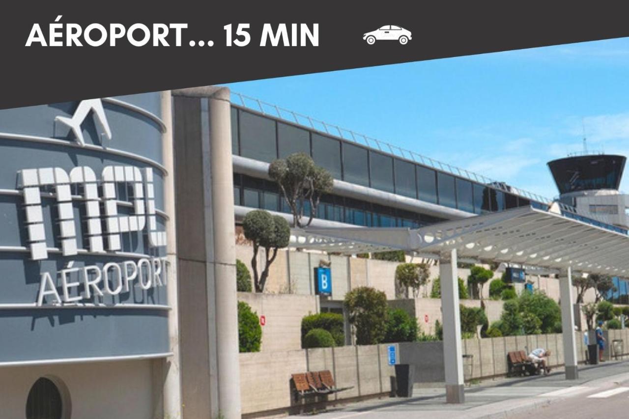 Nouveau - Jungle Montpeul - Clim - Wifi Fibre - Netflix - 5' Du Centre Et Gare - Parking - Loggia - 15' Des Plages Montpellier Luaran gambar