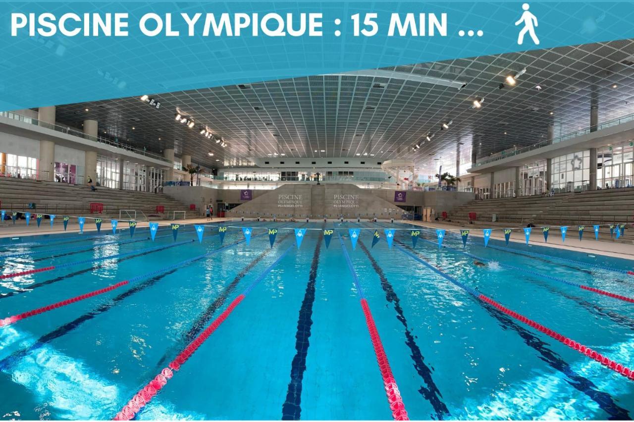 Nouveau - Jungle Montpeul - Clim - Wifi Fibre - Netflix - 5' Du Centre Et Gare - Parking - Loggia - 15' Des Plages Montpellier Luaran gambar